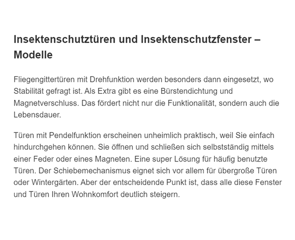 Insektenschutztüren für 73111 Lauterstein