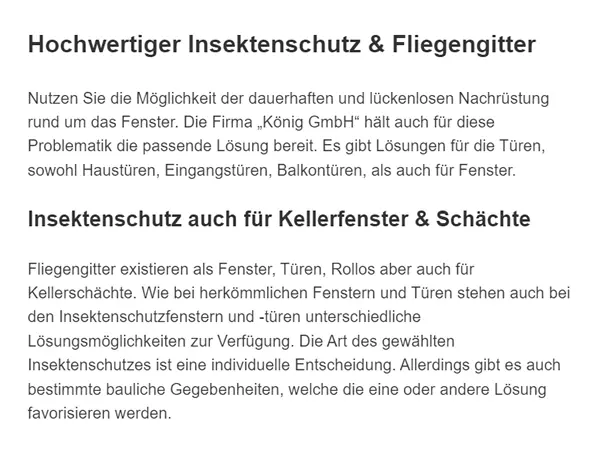 Insektenschutz Fliegengitter in  Großbottwar